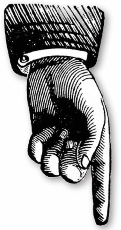 FINGER POINTING shadow