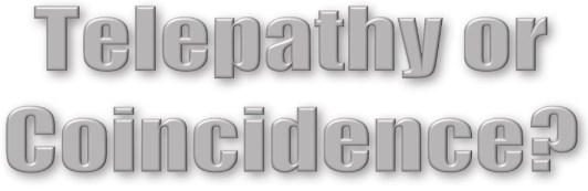 Telepathy Coincidence Banner